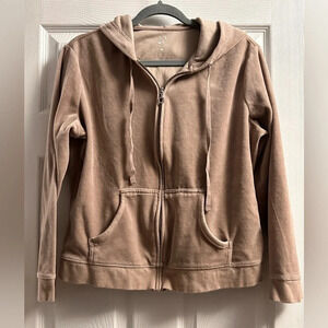 vintage NY&CO velour hoodie for women, size XL